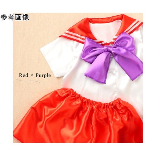 キッズコスプレ衣装 セーラー服 レッド×