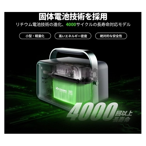 固体電池YOSHINOポータブル電源 B