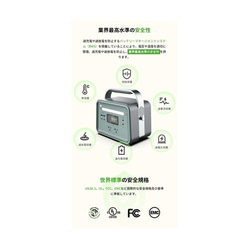 固体電池YOSHINOポータブル電源 B