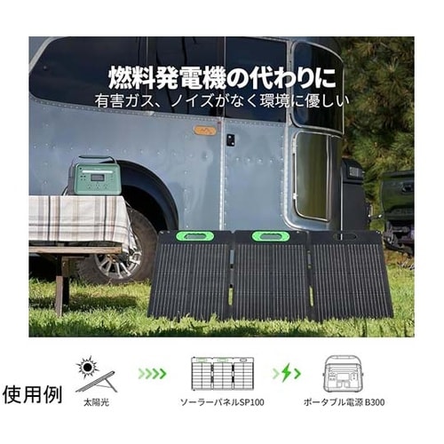 ポータブルソーラーパネル S100 SP