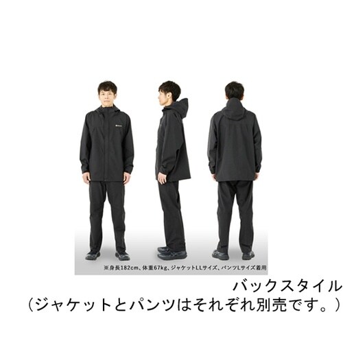 ゴアテックス 2L レインパンツ ブラッ