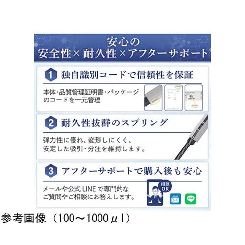 マイクロピペット 0.1ー2.5μl シ