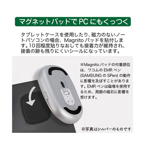 磁石付き無音リモコンマウスmagnito