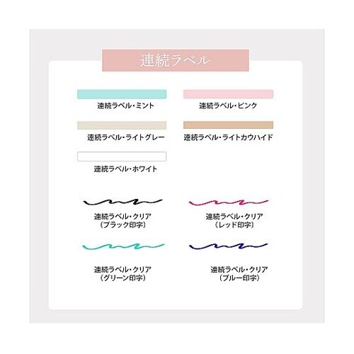 Chou2専用感熱ラベルクリアブルー H