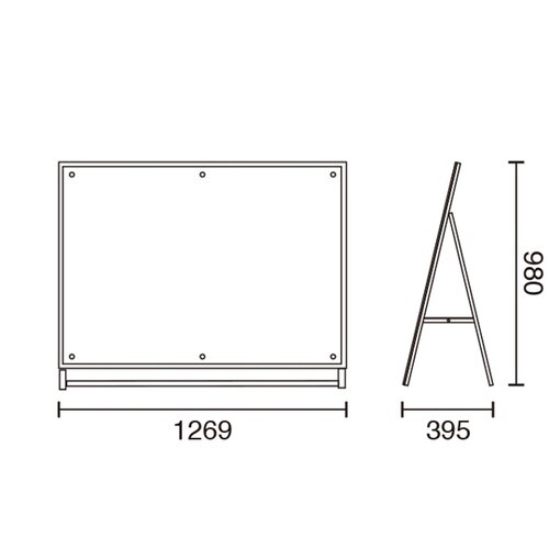 アクリルパネルスタンドA0横片ロ−APS