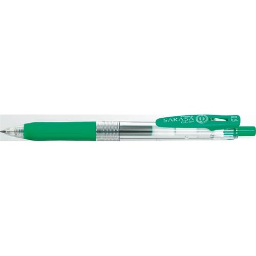 サラサクリップ 0.5mm 緑(パック)