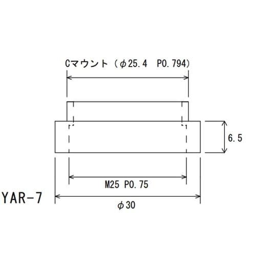対物レンズ変換リングCマウント規格→M2