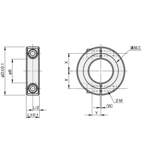セパレートカラー 鋼管用 SUS316L