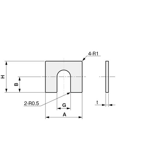 ベース用シム(ピローブロック) SUS