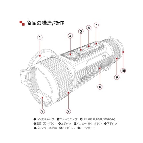 サーマルイメージング単眼鏡 VISTAシ