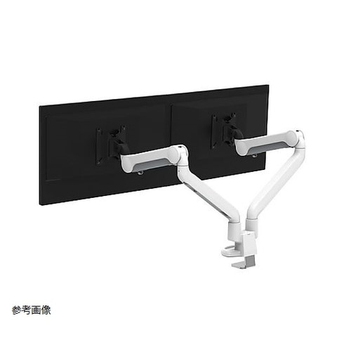 水平垂直多関節アーム 2画面用 白 18
