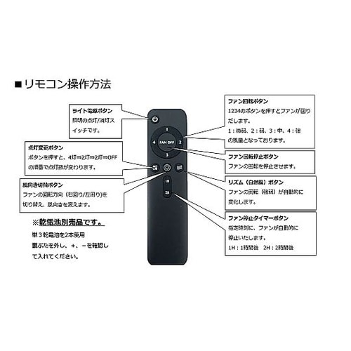 シーリングファン 4枚羽根 DCモーター