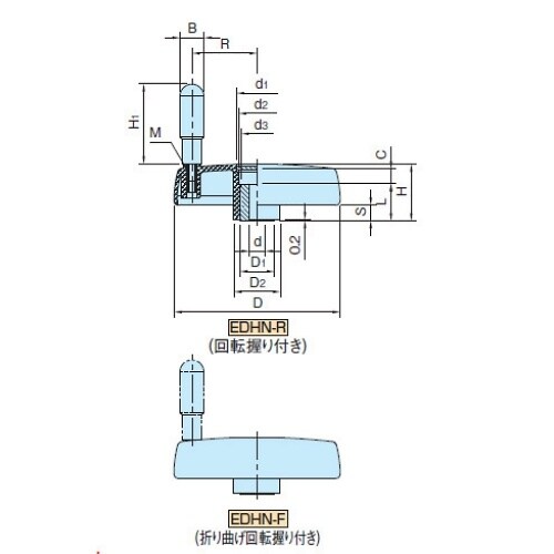 EDHN80Fエンプラディスクハンドル車