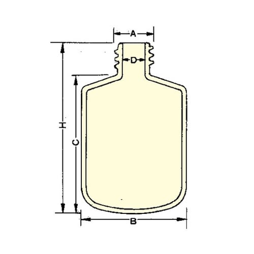 ETFE大型回転成型容器 広口5L F−