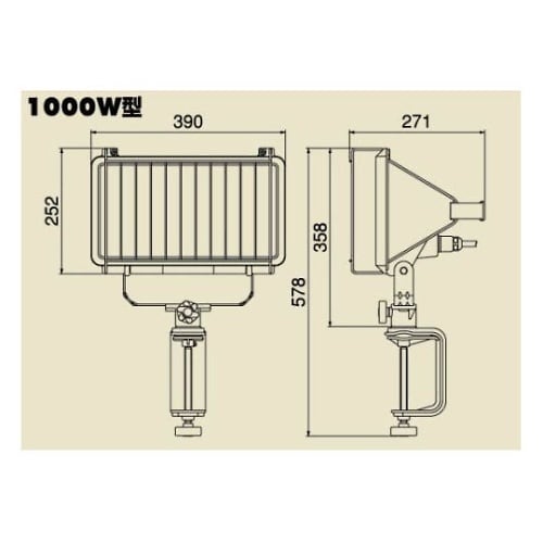 PH−1010Kハロゲンライト1000W