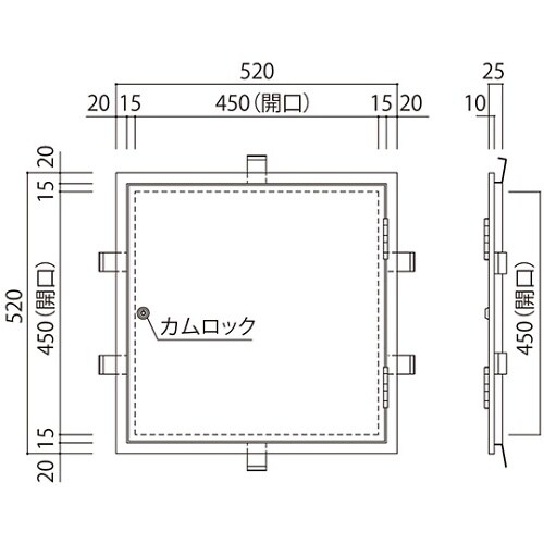 SK−SPW−45 メーター点検口
