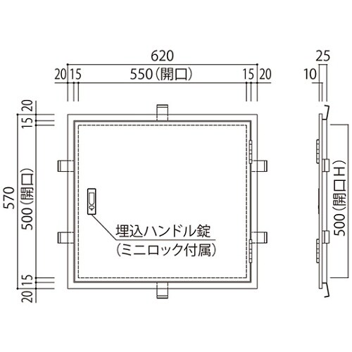 SK−SPWS−5(H) メーター点検口