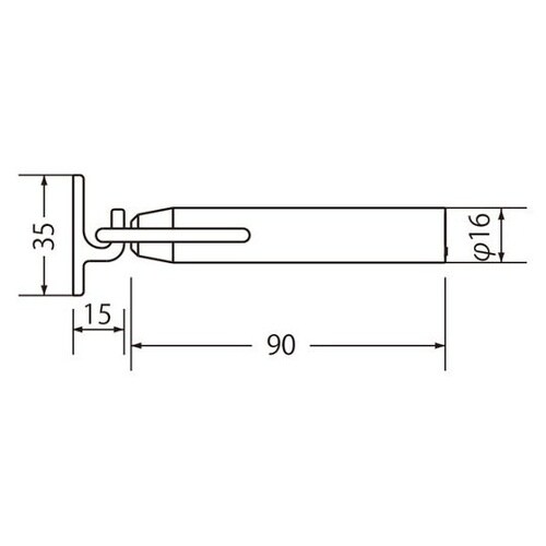 RB−13アオリ止付ロケット戸当90WH