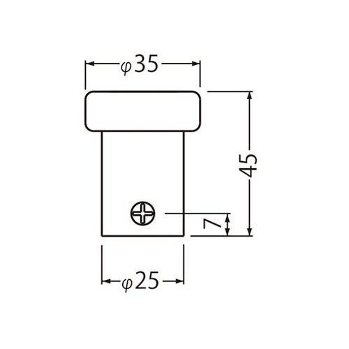 RB−38 ラジアル戸当り床付ホワイト