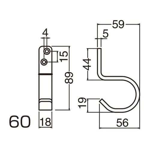 ST210 フック60ミリソフトミラー