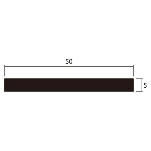 アルミ平棒1m5.0×50黒4本