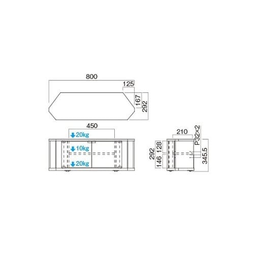 TV−KG800 薄型テレビ専用ラック