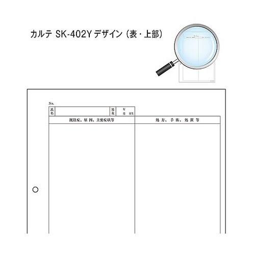 カルテ2号 A4 SK−402Y 穴あき