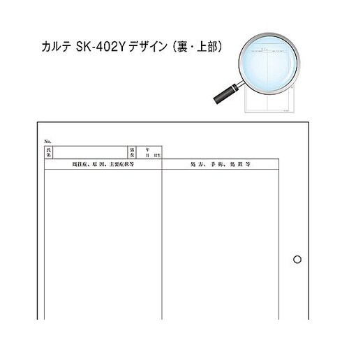 カルテ2号 A4 SK−402Y 穴あき