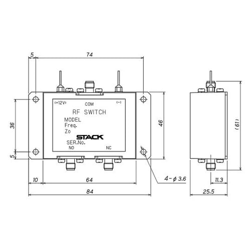 SMA型同軸切替器(DCー2.5GHz)