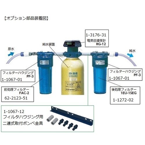カートリッジ純水器G10D形標準セット(