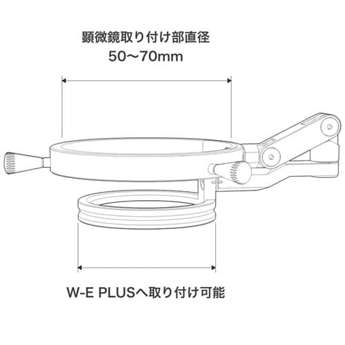 実体顕微鏡用<垂直照明付き>LED照明装