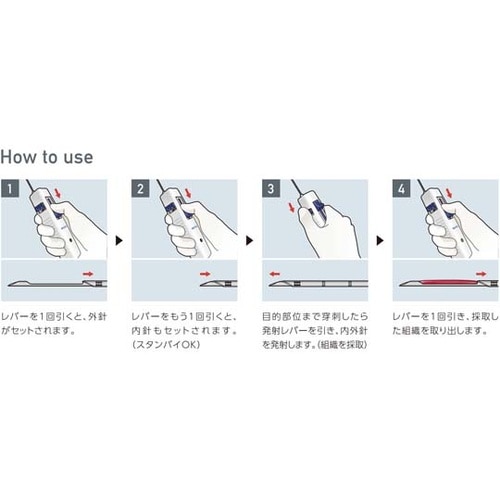 医≫フルオート生検針ベスティオ 18G Lg