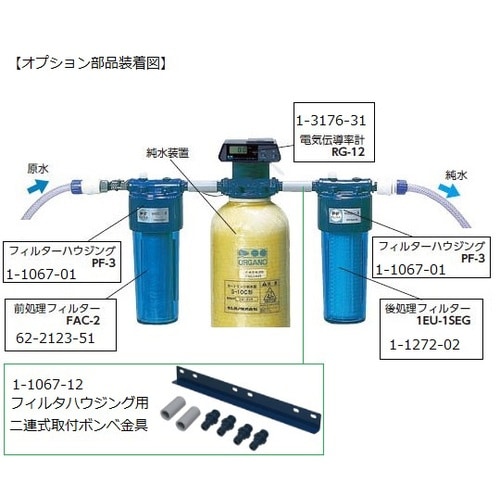 カートリッジ純水器G5D形標準セット(電