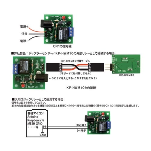 汎用リレーボード【基板完成品】 KP−L