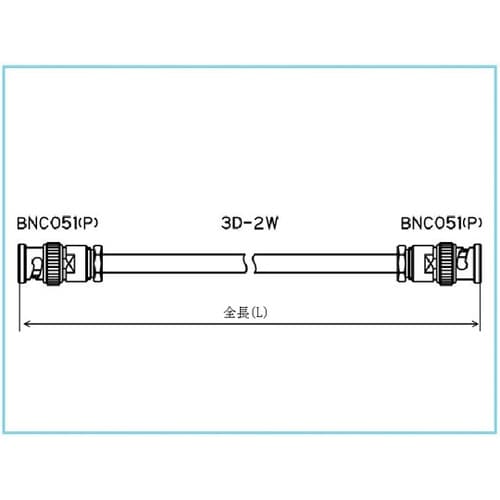 同軸ケーブル BNCP 3m 3D2W