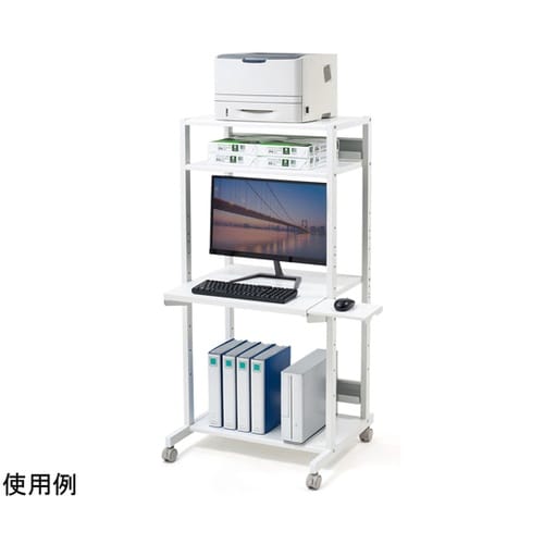 RoHS10対応パソコンラック(W650