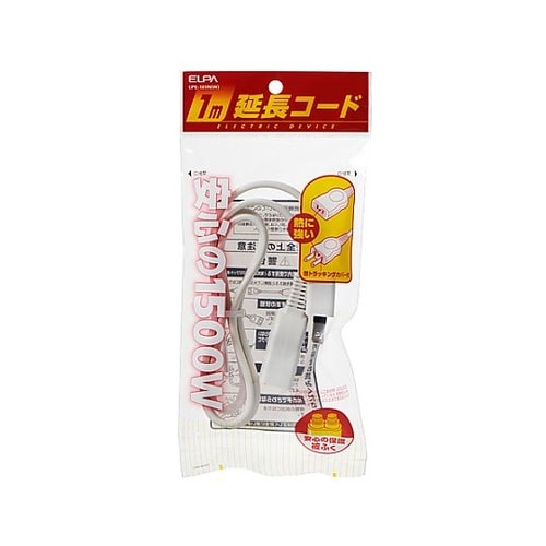 AC125V/15Ax1m 延長コード(
