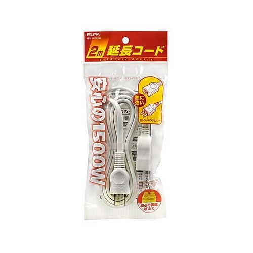 AC125V/15Ax2m 延長コード(
