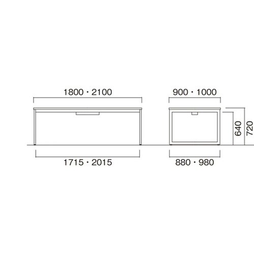 ミーティングテーブル ワイヤリングBOX