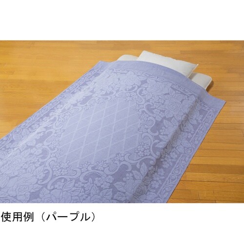 今治産ジャカード織タオルケット フラワー