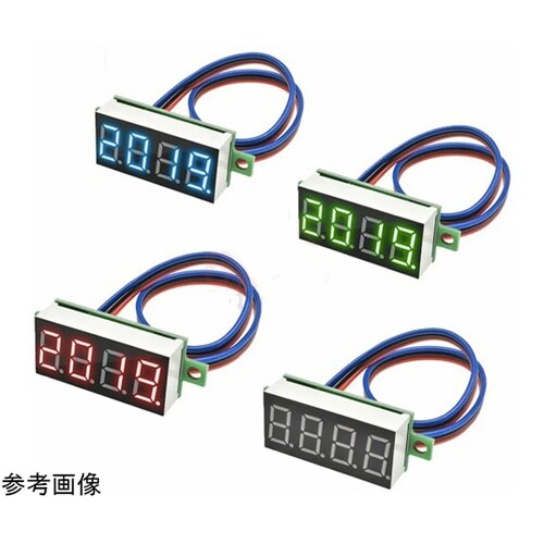 LEDデジタル電圧計 レッド DCV4−