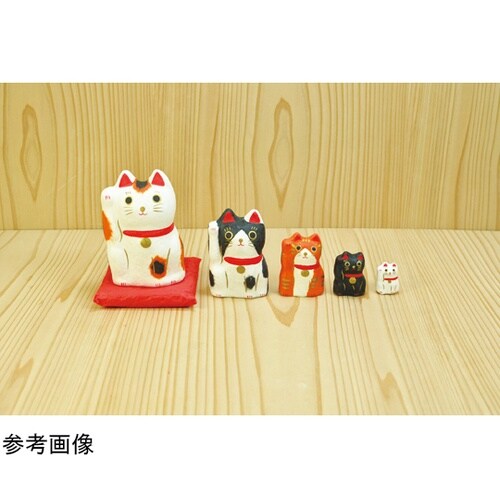 はりこーシカ 招き猫 柄 1セット(5個