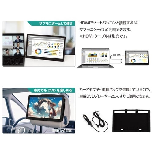 DVDプレーヤー搭載14インチ フルセグ