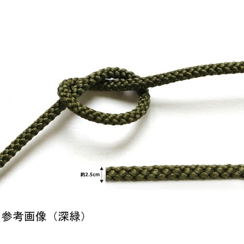 結び紐 φ約2.5mm×10m巻 黒 D