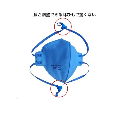 Makrite N95マスク 折りたたみ