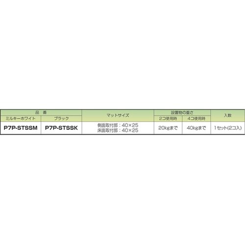 ピタ7 ストッパーP(SSサイズ) ブラ