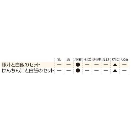 一汁ご膳 単品 けんちん汁と白飯のセット