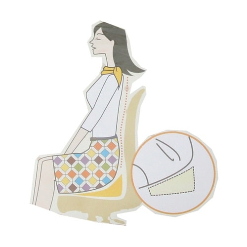 低反発ウレタンチップ入 らくらく円座クッ
