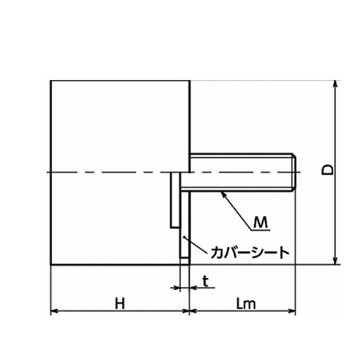 防振ゴム ゴムバンパ(片側おねじ) FG