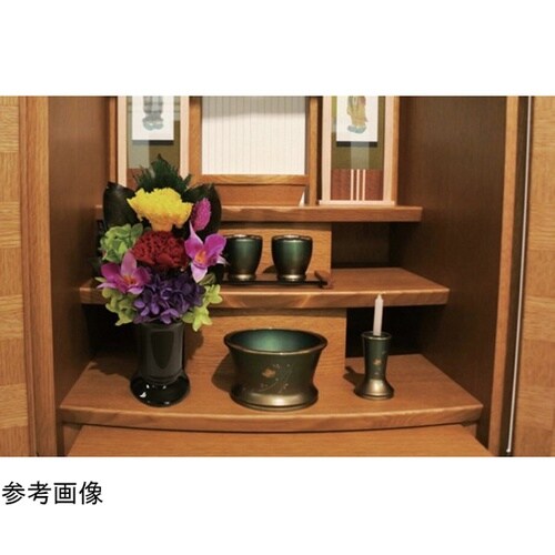 色華やかプリザーブド仏花 花器付き 1セ